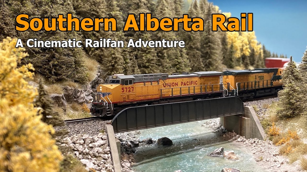 A Cinematic Journey over Southern Alberta Rail's Crowsnest Sub.