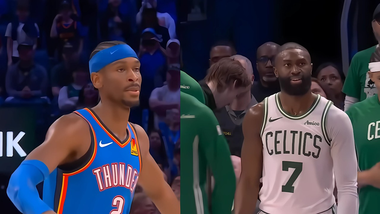 WILD ENDING to OKC Thunder vs Boston Celtics - SGA and Jaylen Brown clutch buckets | INSANE Ending