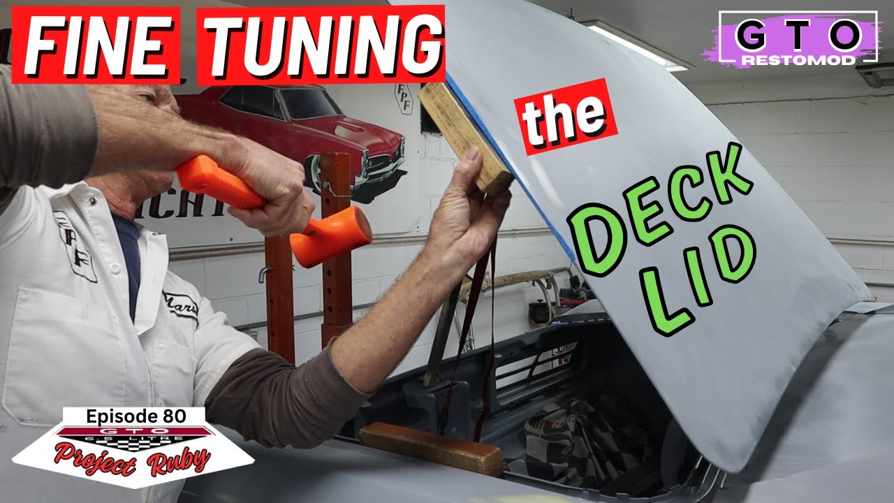 GTO Deck Lid Fit Up and Adjustment  - GTO RestoMod (Ep 80)