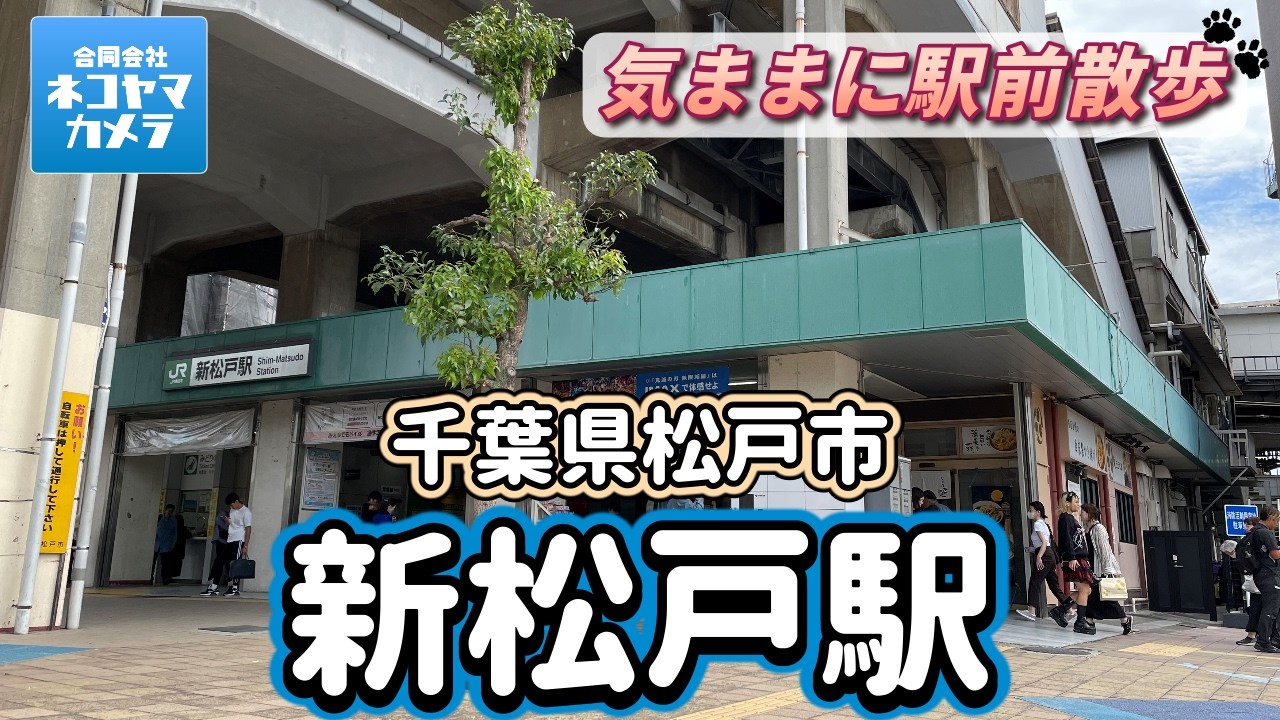 【千葉散歩#63】JR武蔵野線・常磐線「新松戸駅」周辺を歩いたよ！千葉県松戸市　#千葉県 #松戸市 #新松戸