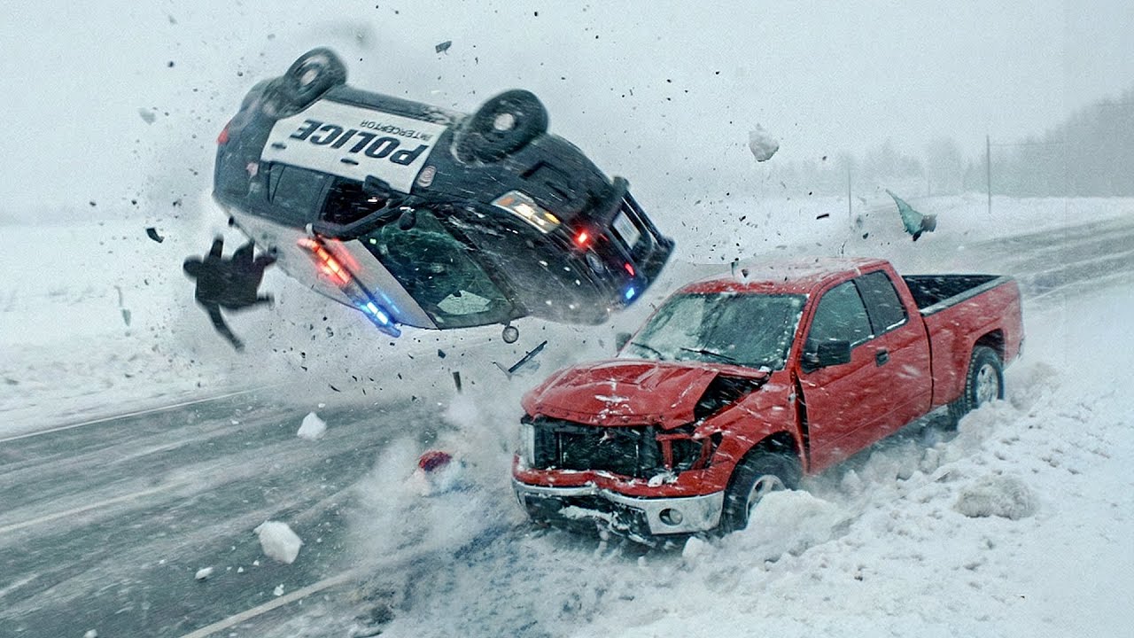 Idiots With Diesel Trucks: Ice Road Madness Caught On Camera | EXTREME Winter Driving Fails #19