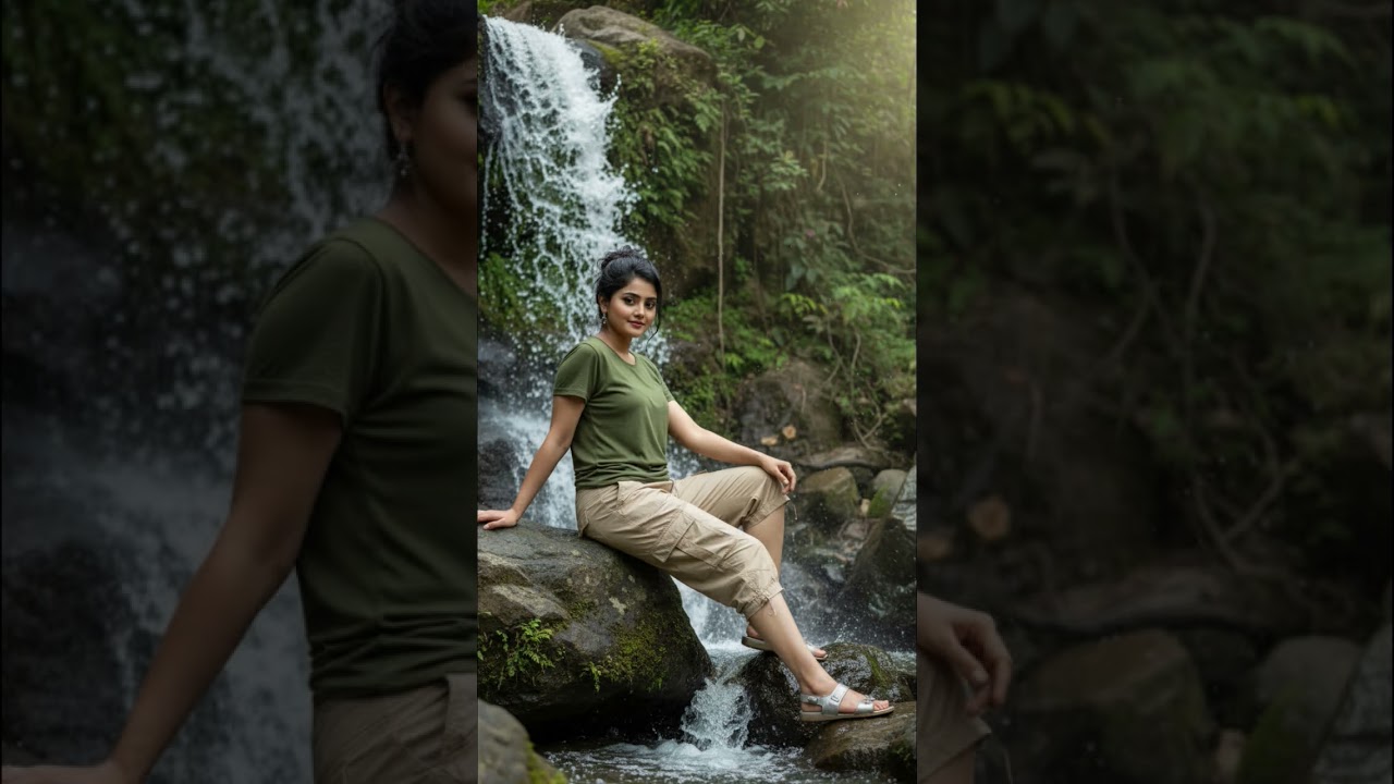 &ldquo;Waterfall energy.&rdquo; #SiaX #aiSiaX #short #shorts #aimodel #hindisong #virtualmodel #waterfall #ai