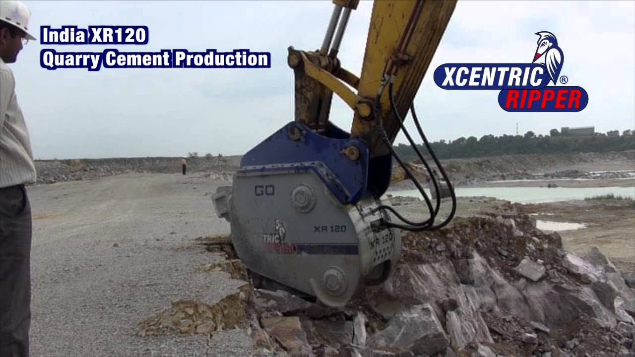 India, 'The biggest' Xcentric Ripper XR120. Quarry Cement Production