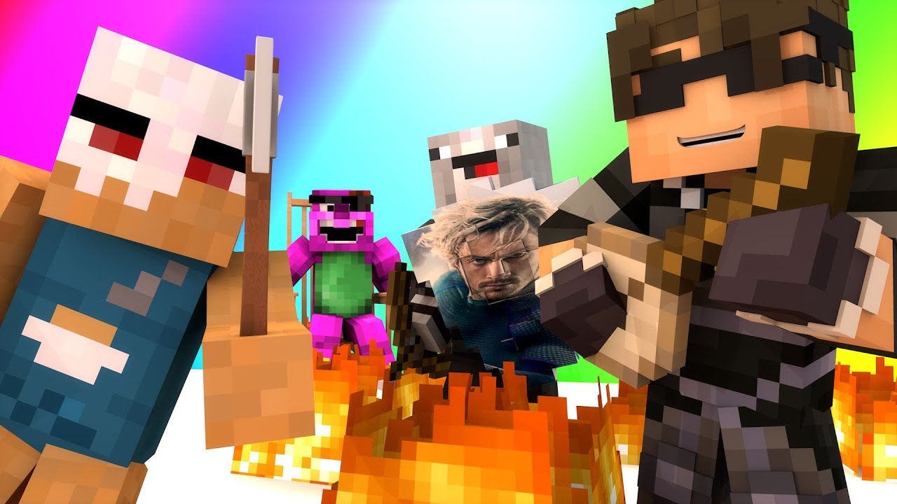 Minecraft Mini-Game : DO NOT LAUGH (NARWHAL FIGHTS AND MILK JOKES?!) w/ Facecam
