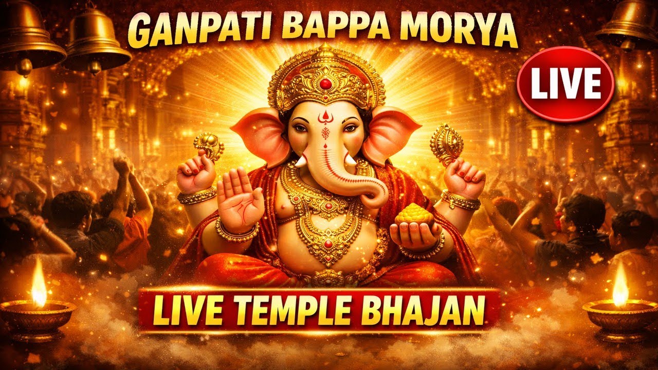 Ganesh Ji Live Bhajan 2026 | Jai Ganesha Deva | Temple Festival Version | Ganpati Bappa Morya