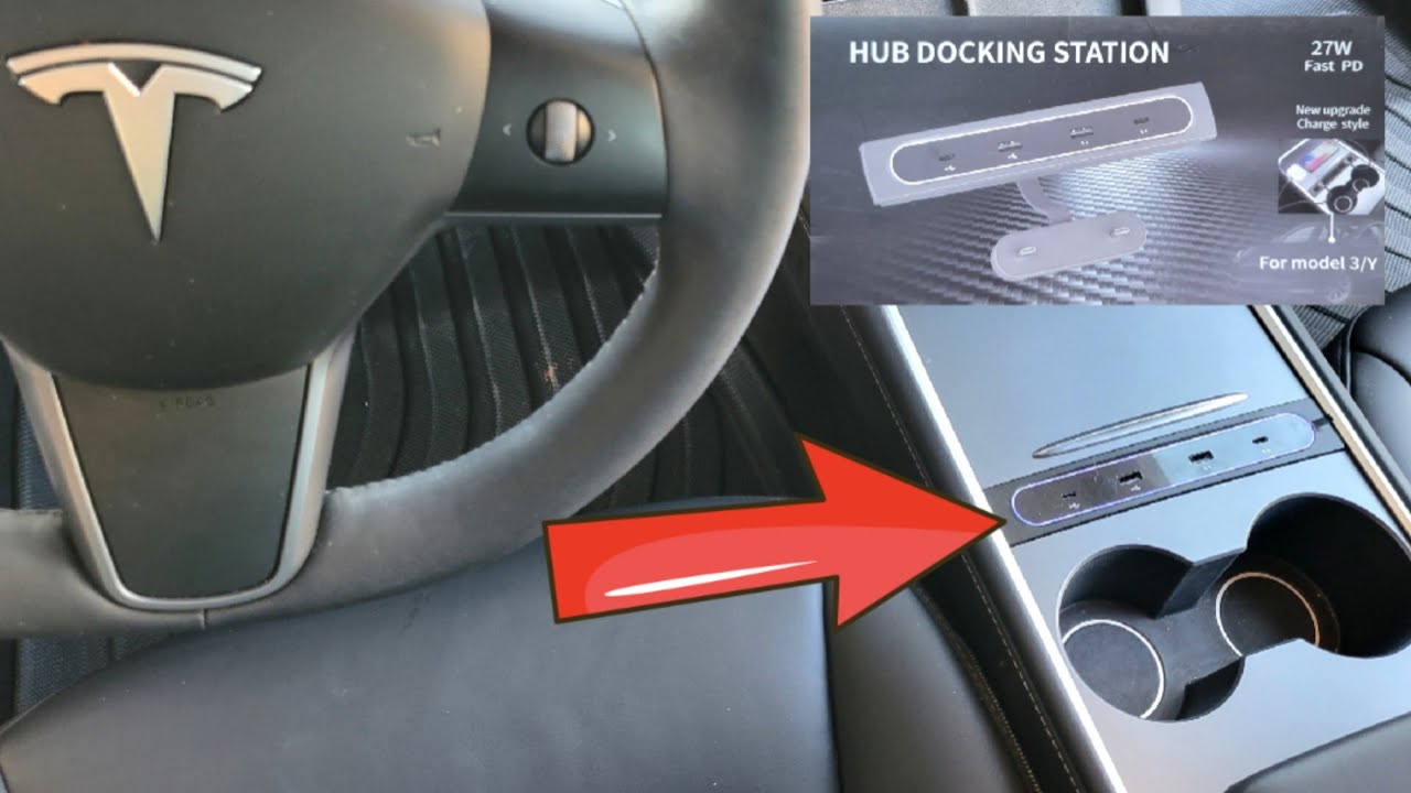 Tesla Center Console USB Hub | Must have Tesla Owners