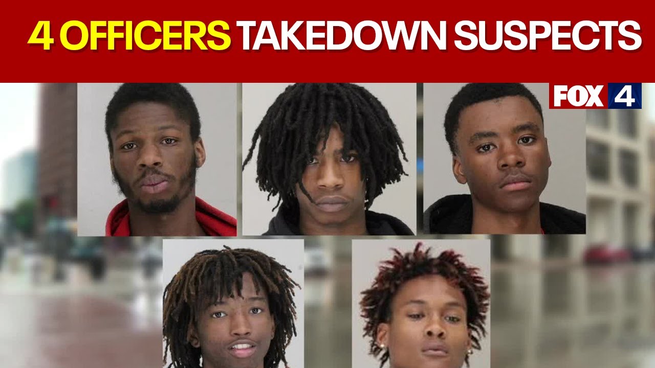 Four officers hurt during takedown of robbery suspects