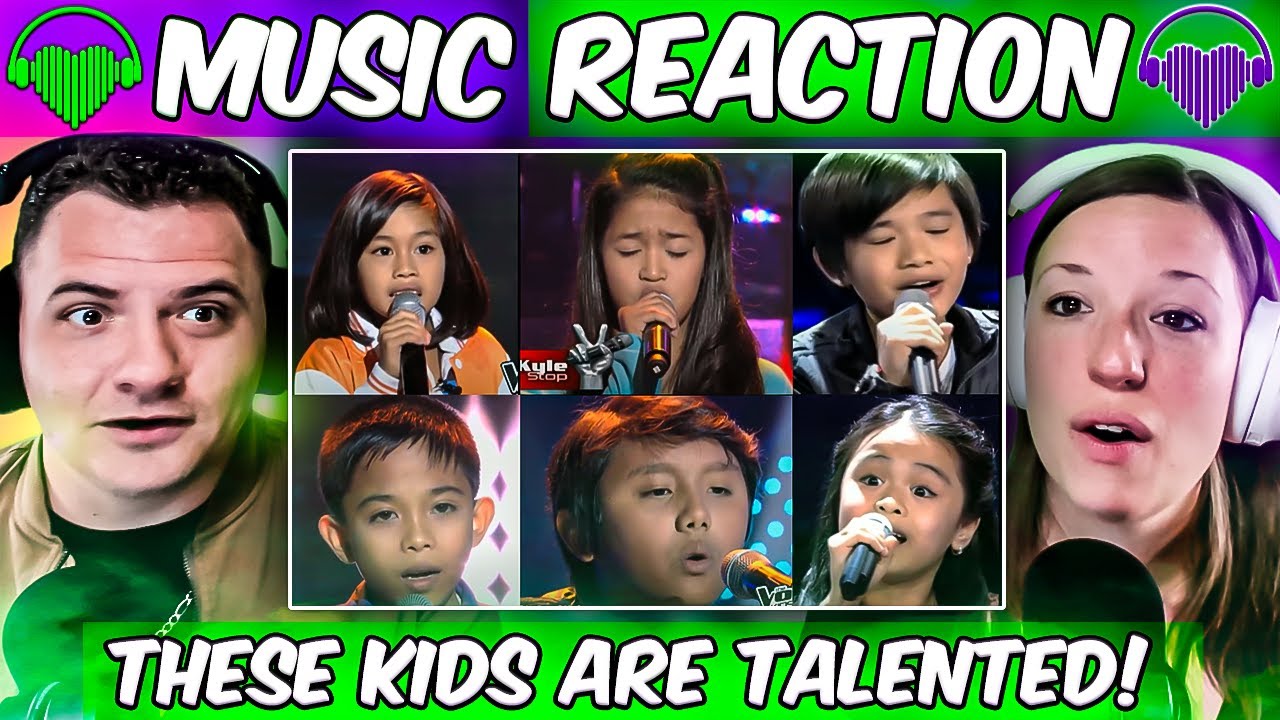 Americans React To Philippines Kids NAILING English Songs - The Voice Kids