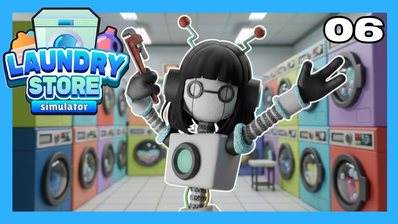 We Got A Robot Cleaner Now! | Laundry Store Simulator