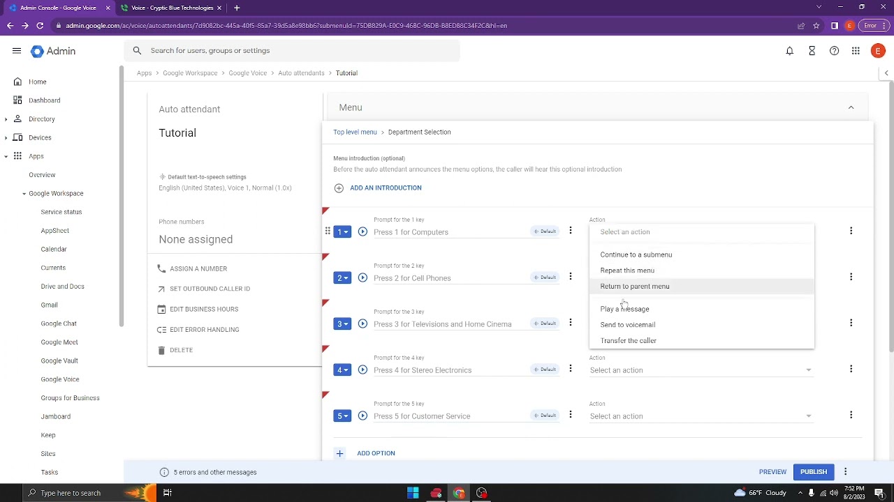 How to Create an Auto-Attendant with Google Voice