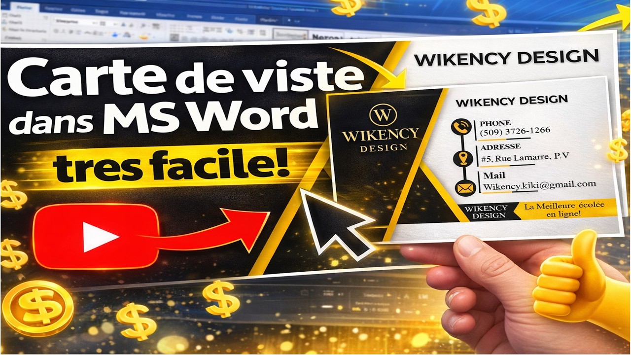 Carte de Visite Pro nan MS Word | Débutant→ Expert