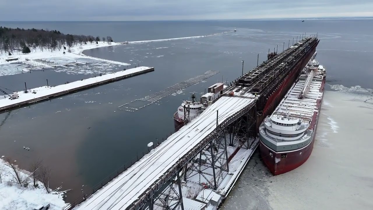 LS&I 1003/1004 West Yard / Ore Dock Marquette, Michigan 1/5/2026
