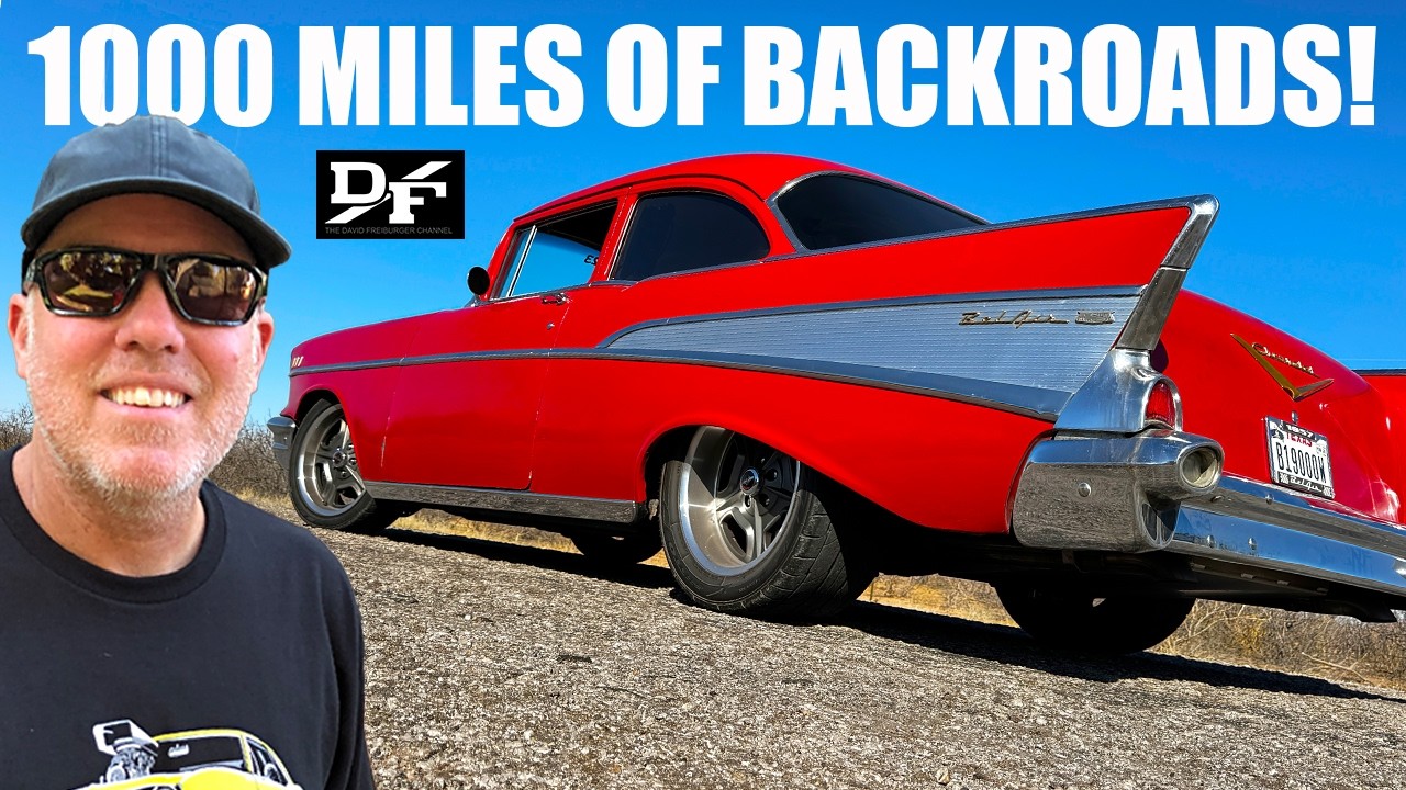 1,000 MILES OF THEN & NOW AMERICANA In a 530HP 1957 Chevy
