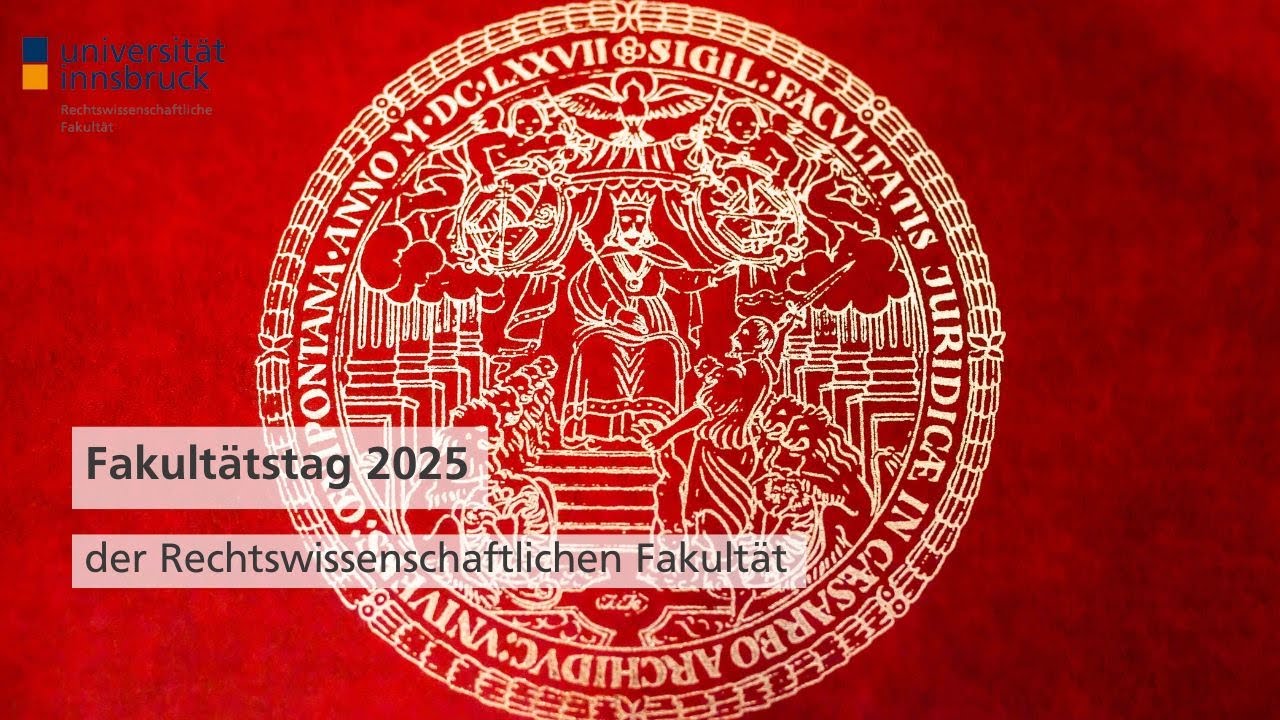 Fakultätstag 2025 der Rechtswissenschaftlichen Fakultät am 31.10.2025