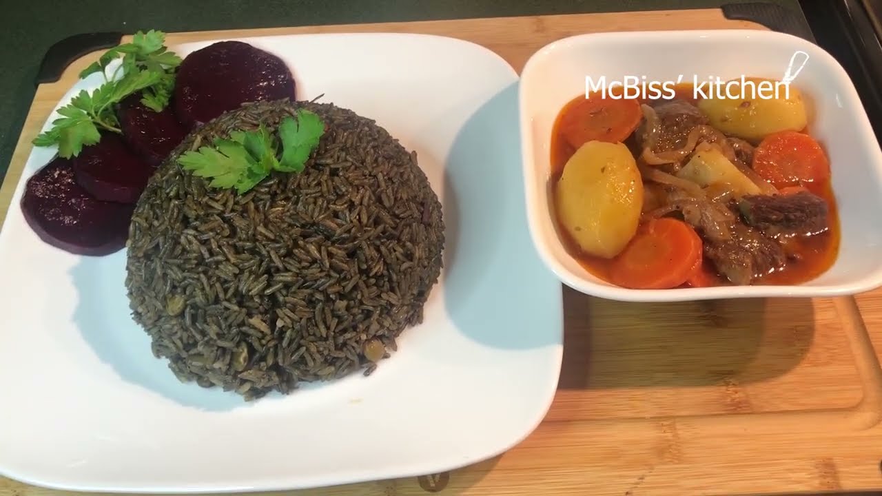 Men manje tout moun renmen an | Diri djon djon | Black rice | 🇭🇹 |  Manje ayisyen | Haitianfood |