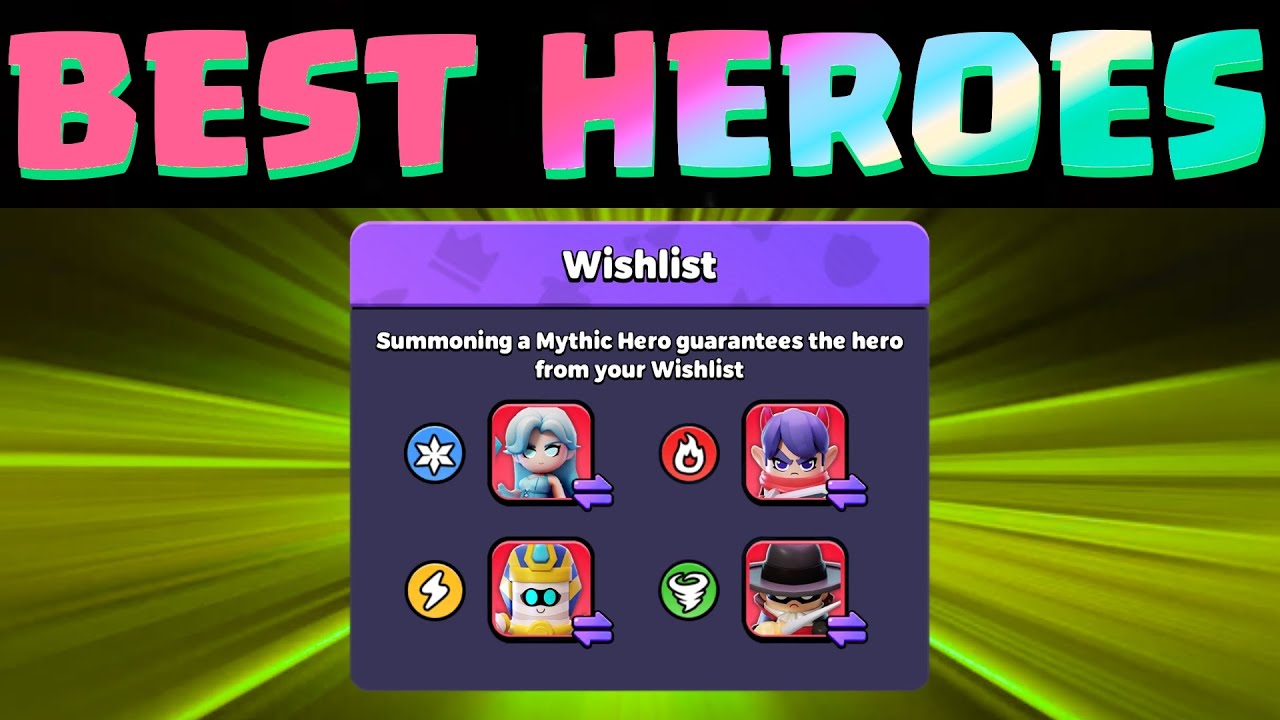 Wittle Defender - BEST Heroes to PICK in the NEW Wish List!!!