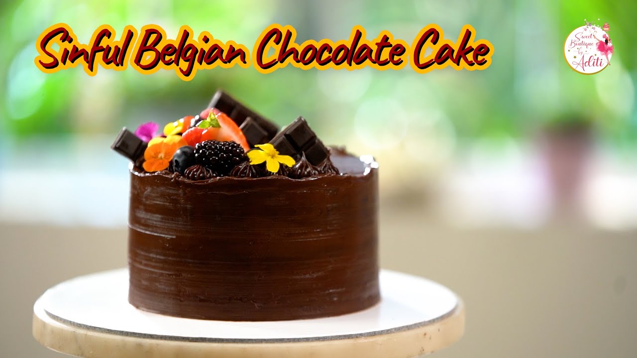 Sinful Belgian Chocolate Cake | Eggless Dutch Truffle