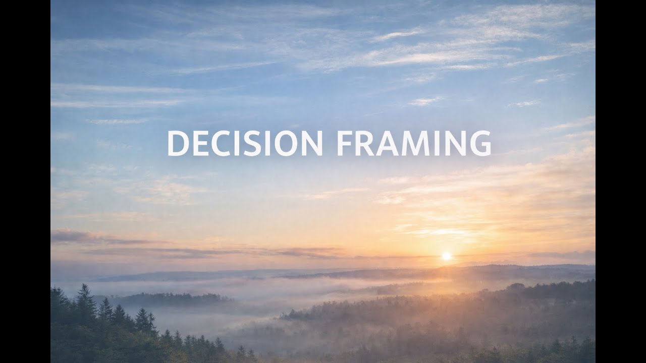 Decision Framing in the Age of AI
