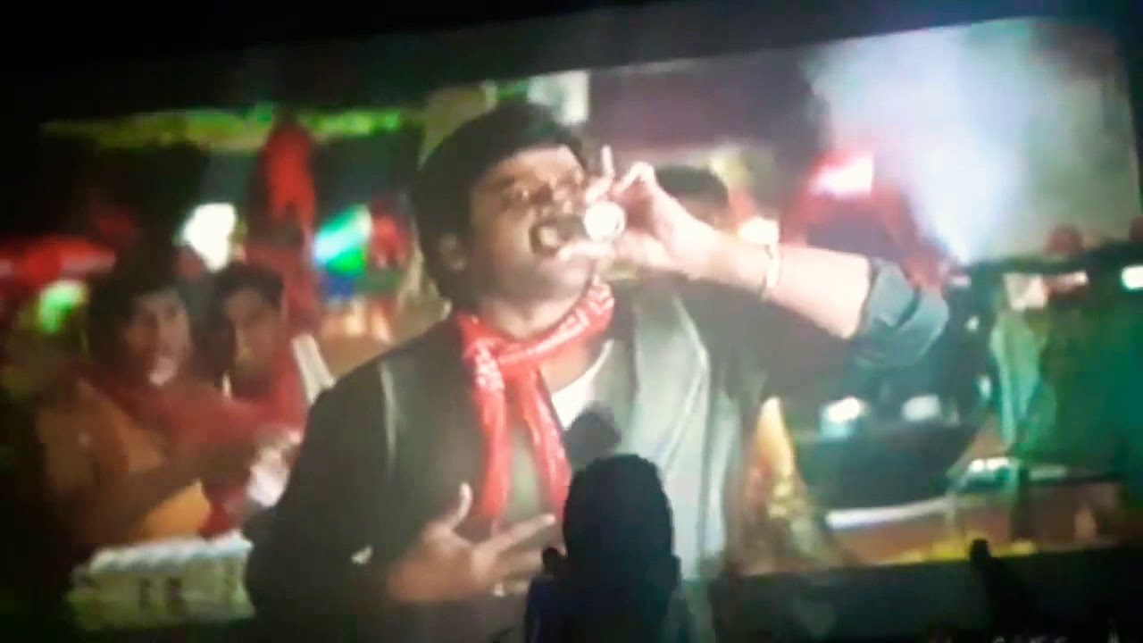Megastar Chiranjeevi Mass Ka Baap Fans Hungama in Theater