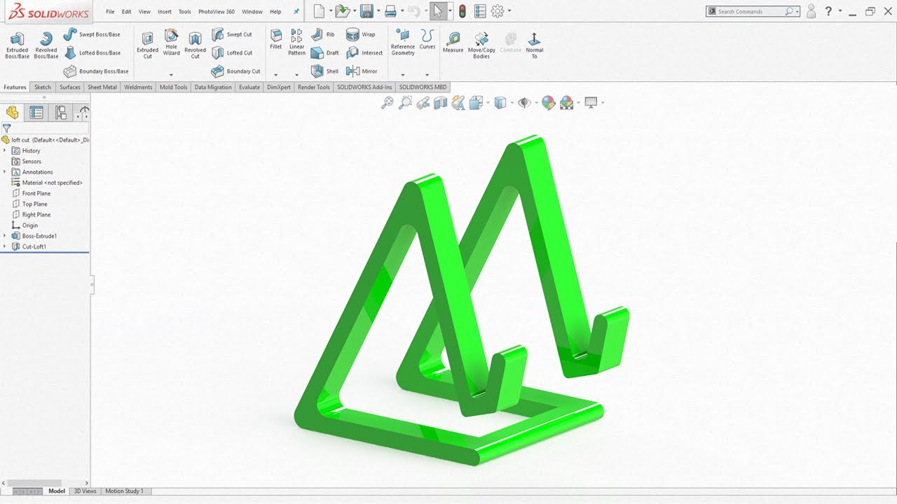 SolidWorks Beginner Tutorial | Mobile Holder