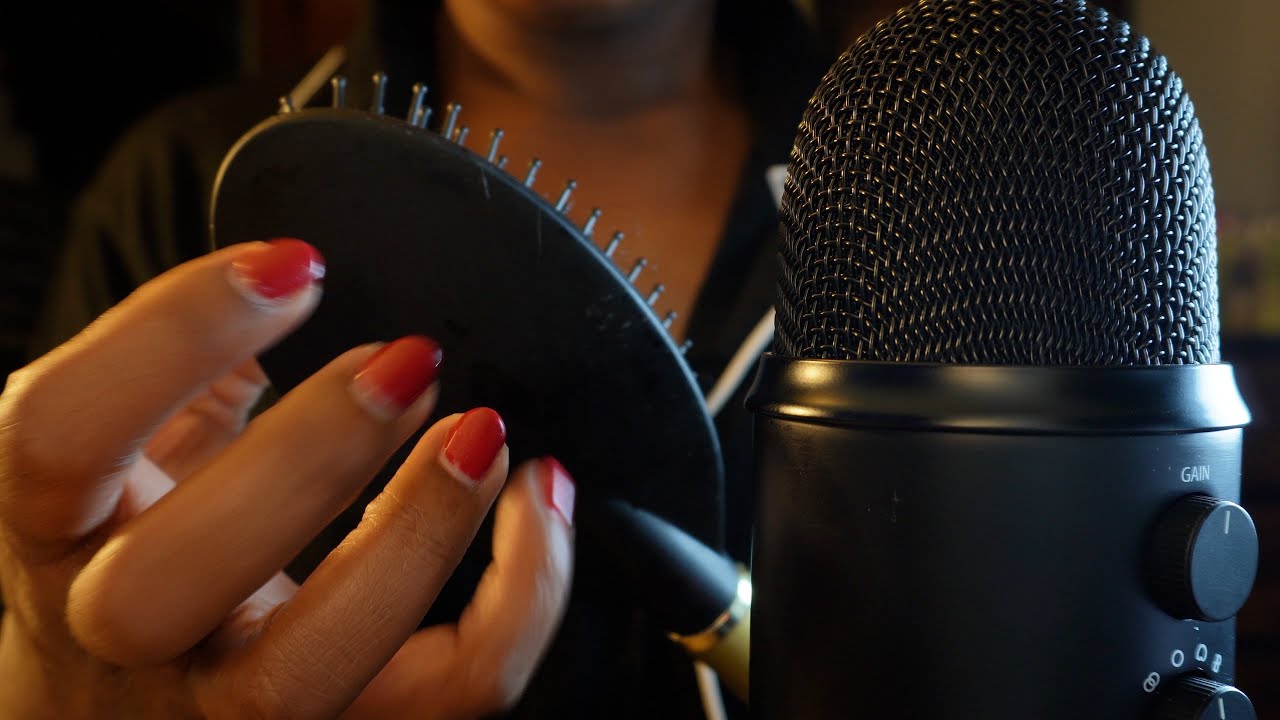 ASMR Sleepy Hair Brush Sounds