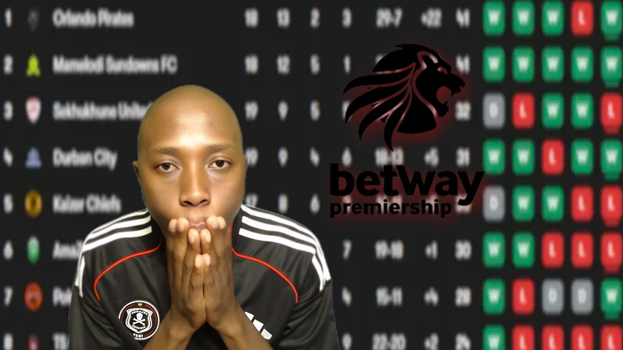 BETWAY PREMIERSHP TABLE & FIXTURES TODAY