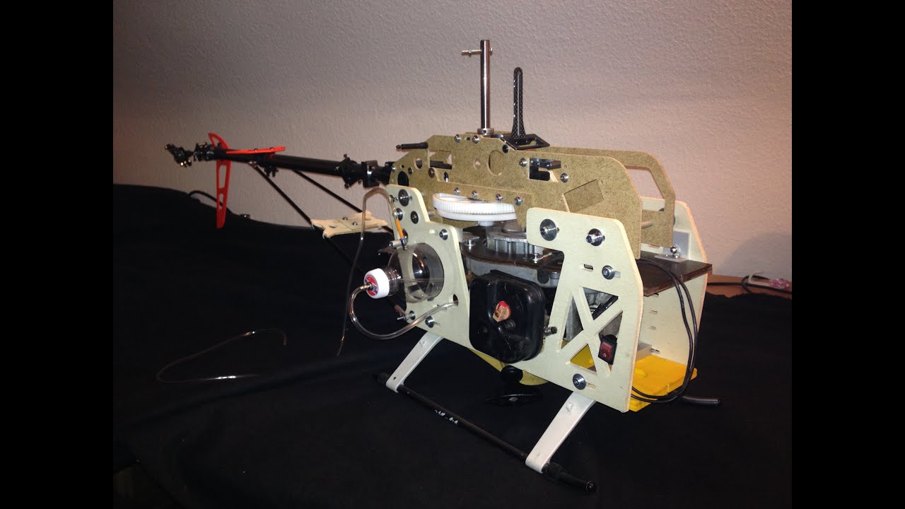 RC helicopter Bergen+copterX+Trex600+HK600gt 2 stroke gasser... Part1