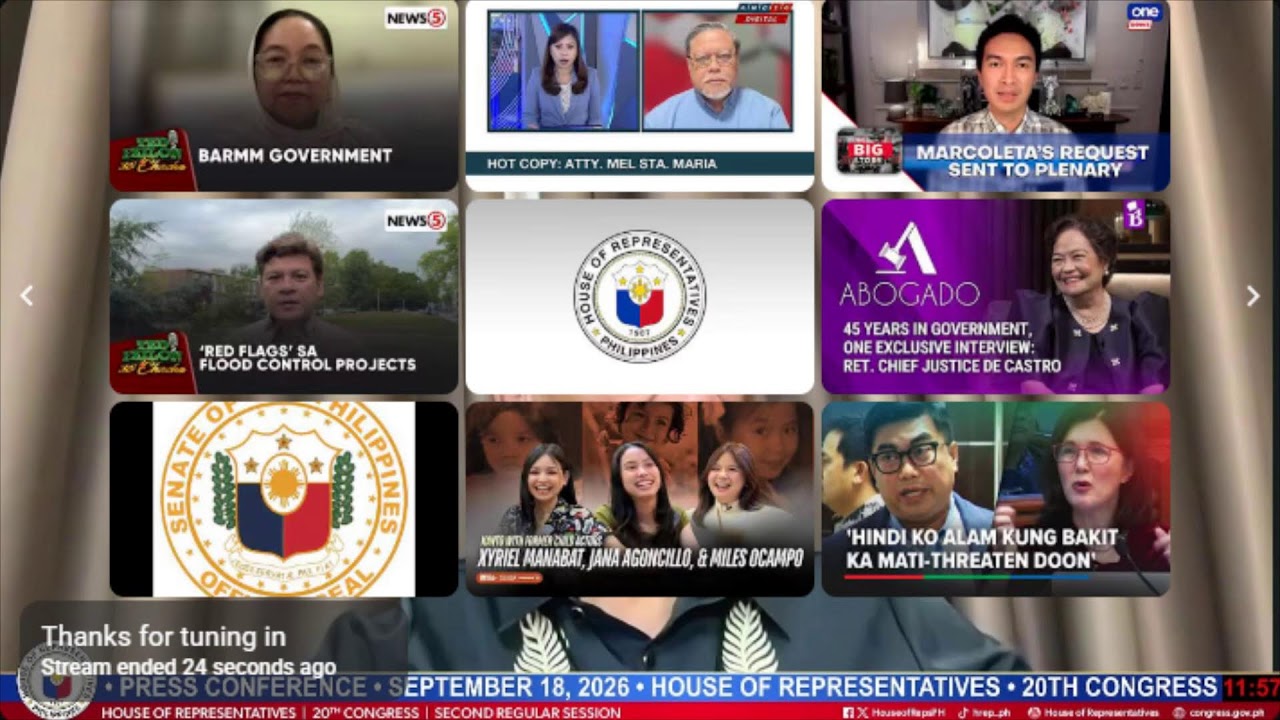 LIVE | House prosecution panel holds press briefing (Sept. 17)