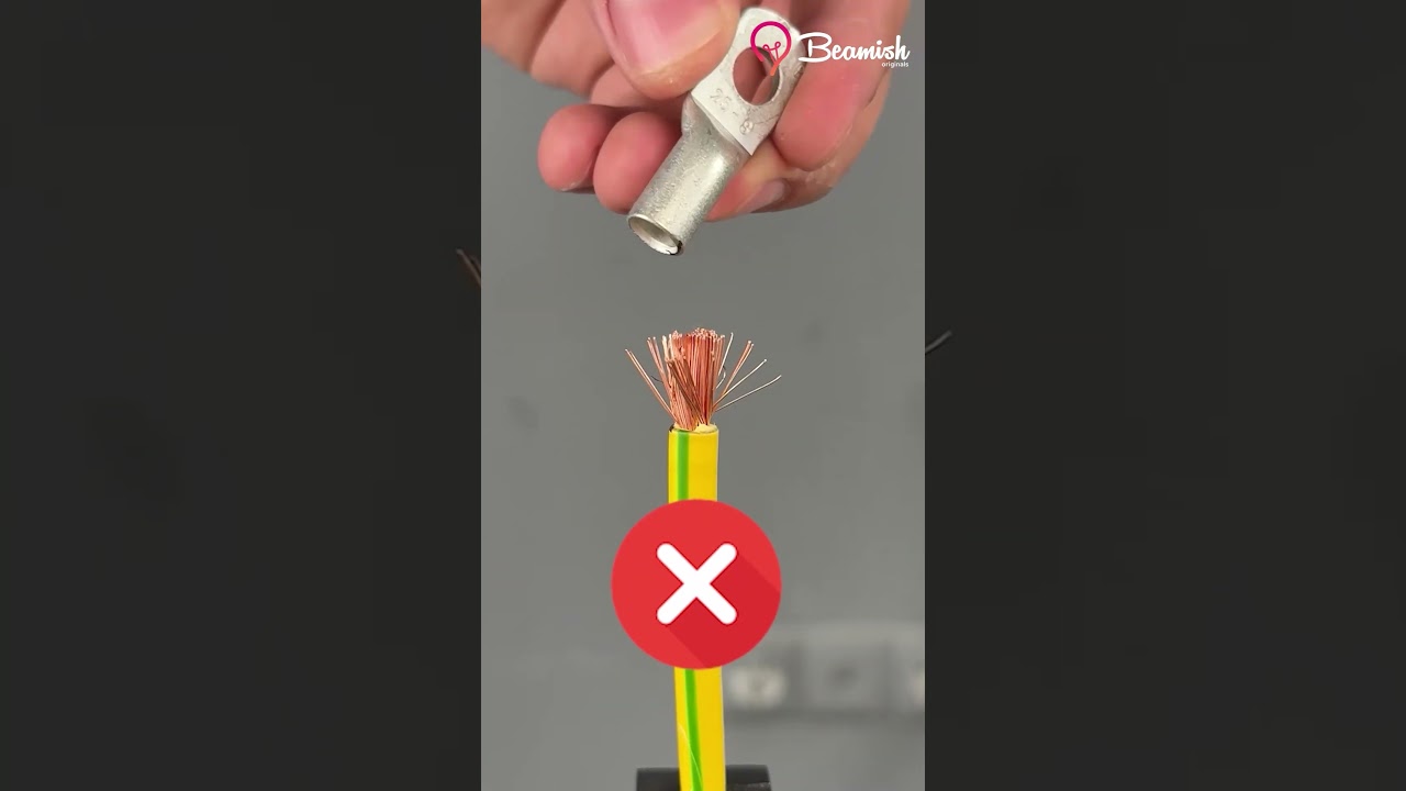 The right way to secure cable lugs! #easy #secure #cable #trick