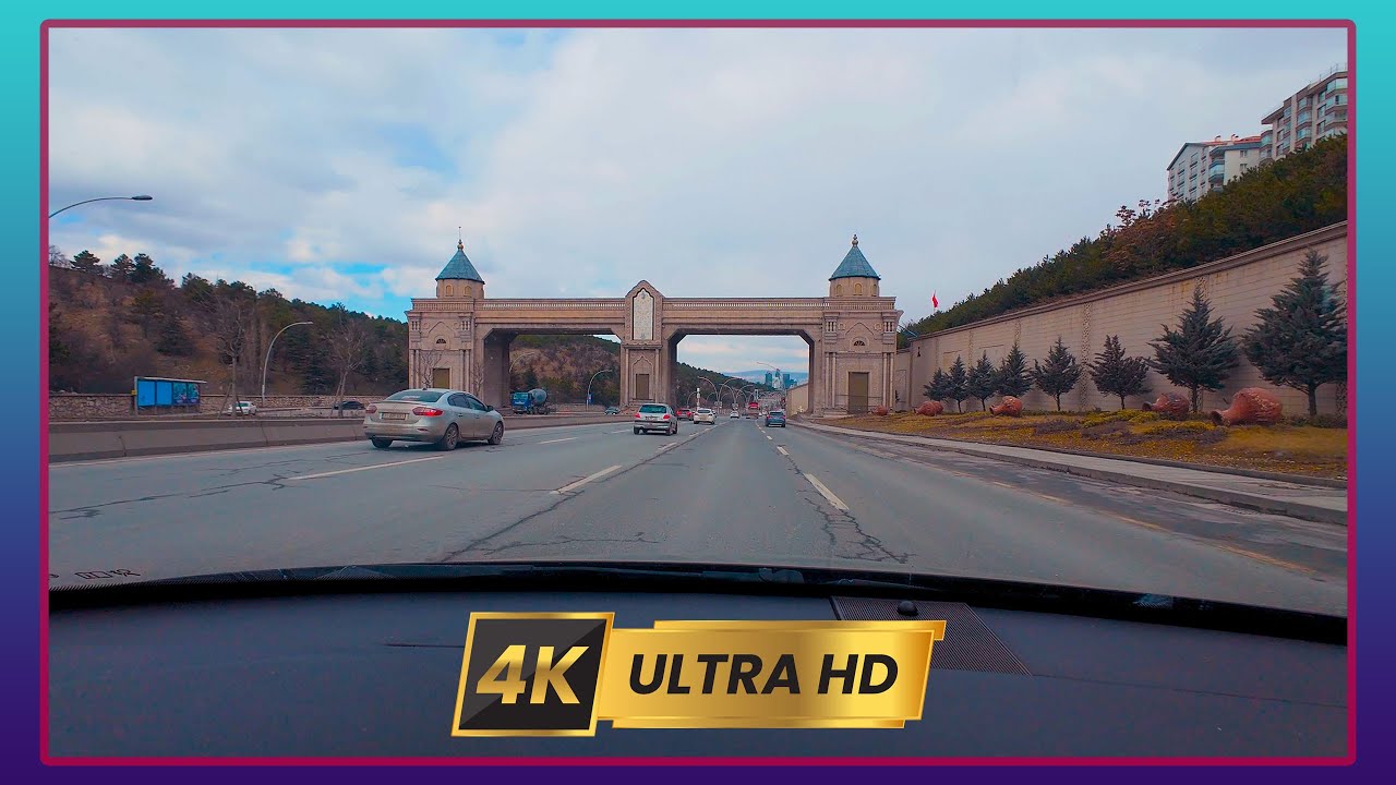 Ankara Sürüş Turu | Dikmen Caddesi - Konya Yolu - Balgat Barış Manço Caddesi | 4K 50FPS