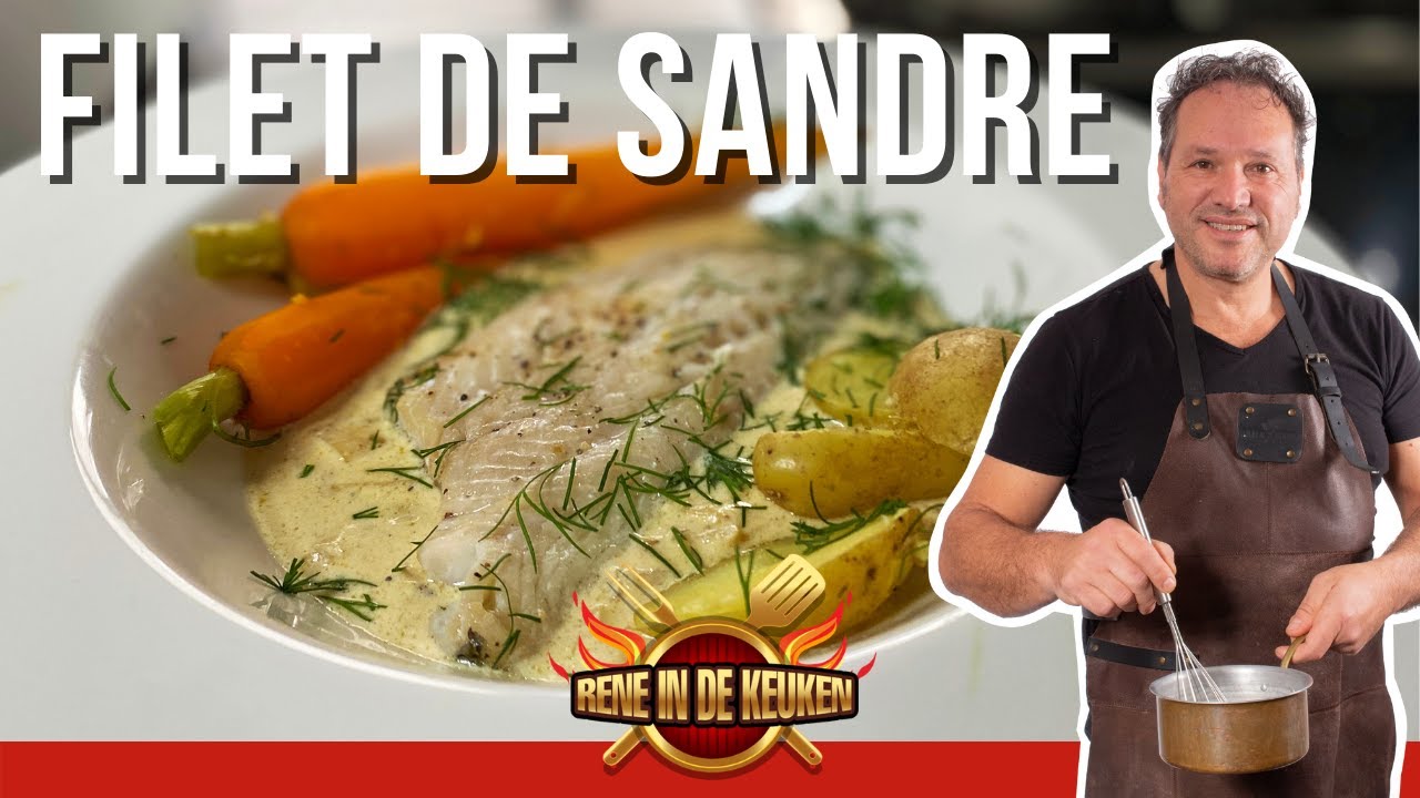 Filet de sandre. Snoekbaarsfilet als in een Franse bistro.