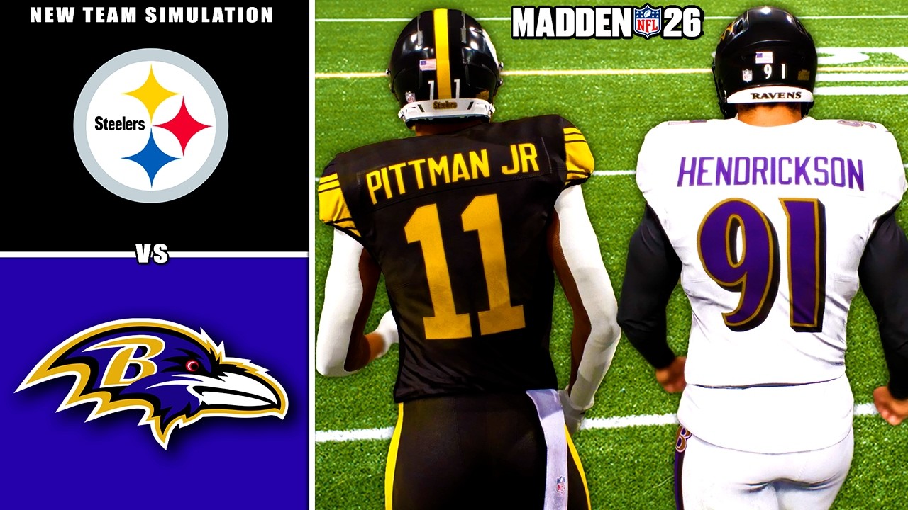 Trey Hendrickson Ravens vs Michael Pittman Steelers Simulation (Madden 26)