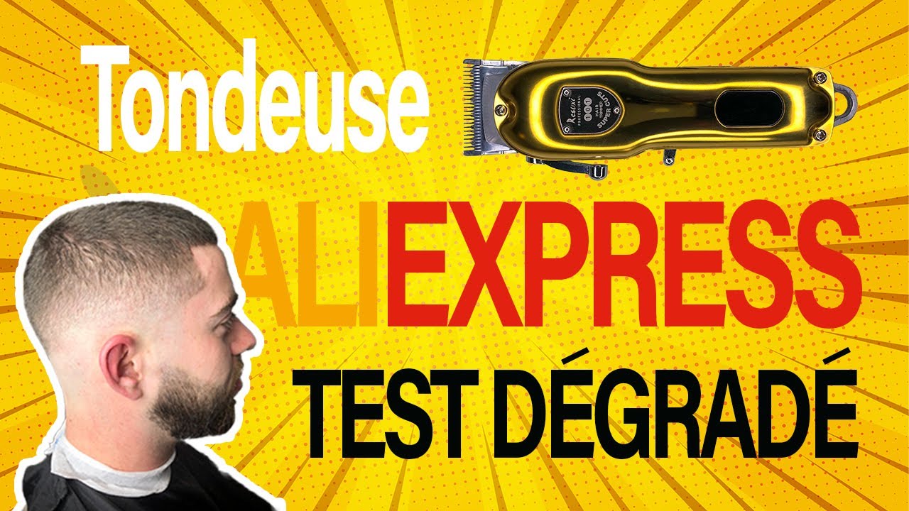 Je teste un d&eacute;grad&eacute; avec une tondeuse ALIEXPRESS &agrave; moins de 25 euros ! Conseils avant achat -