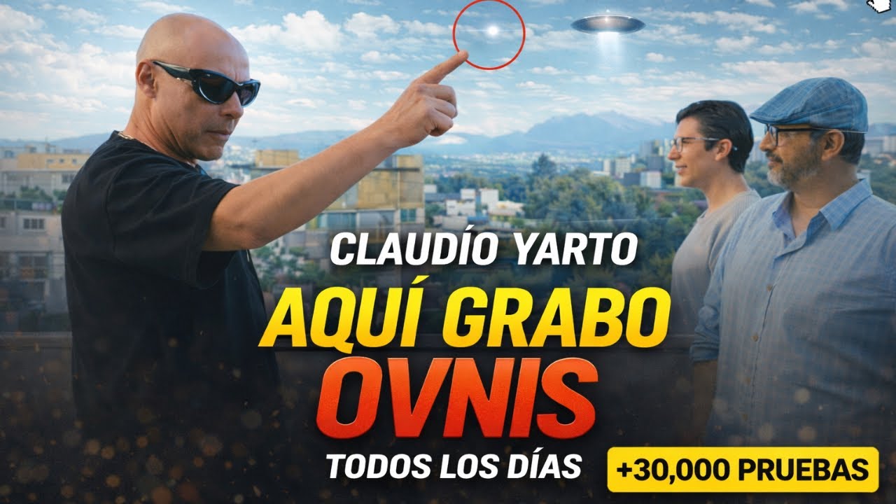 Claudio Yarto es cazador de OVNIs: “Yo fui testigo” y logró grabarlos desde su propia casa.