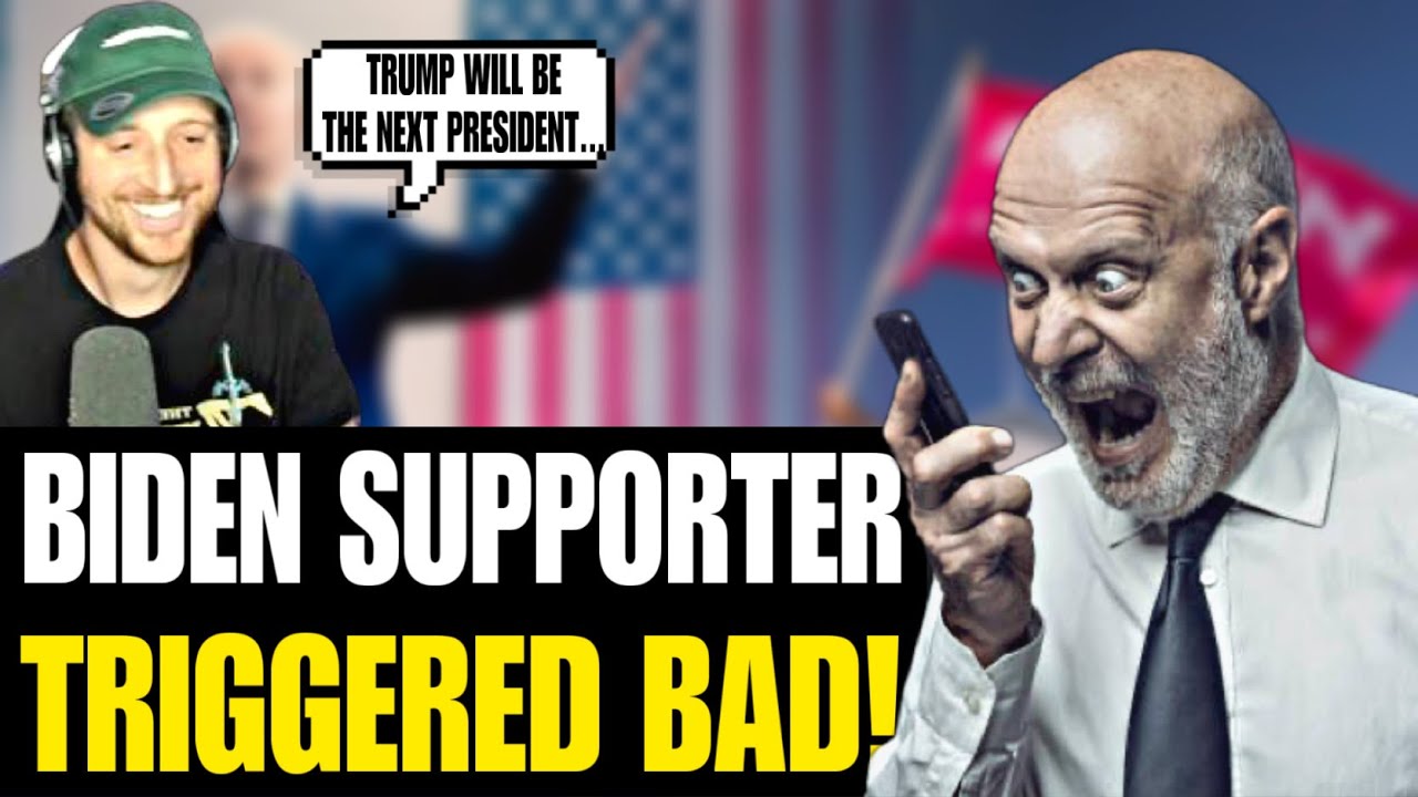 Comedian PRANK CALLS Die Hard Biden Supporter WHO RAGE QUITS!