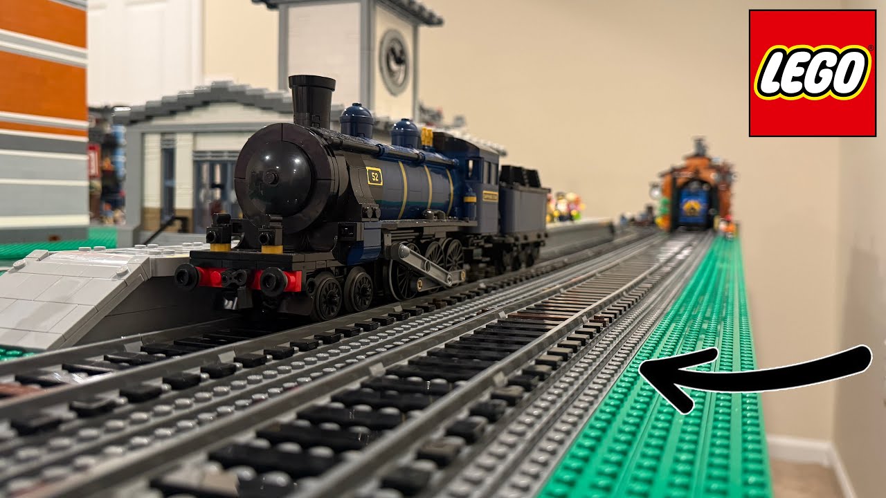 Working On LEGO Train Track & BDP Engine Shed Modifications!