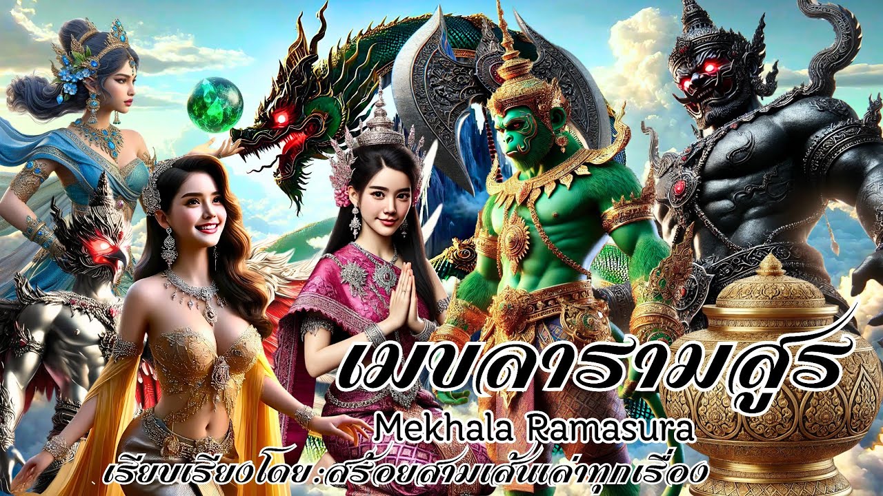 EP.7เมขลารามสูร #รามเกียรติ์ #วรรณคดีไทย #นิทาน #นิยายเสียง #พากย์เสียง #youtube #shorts