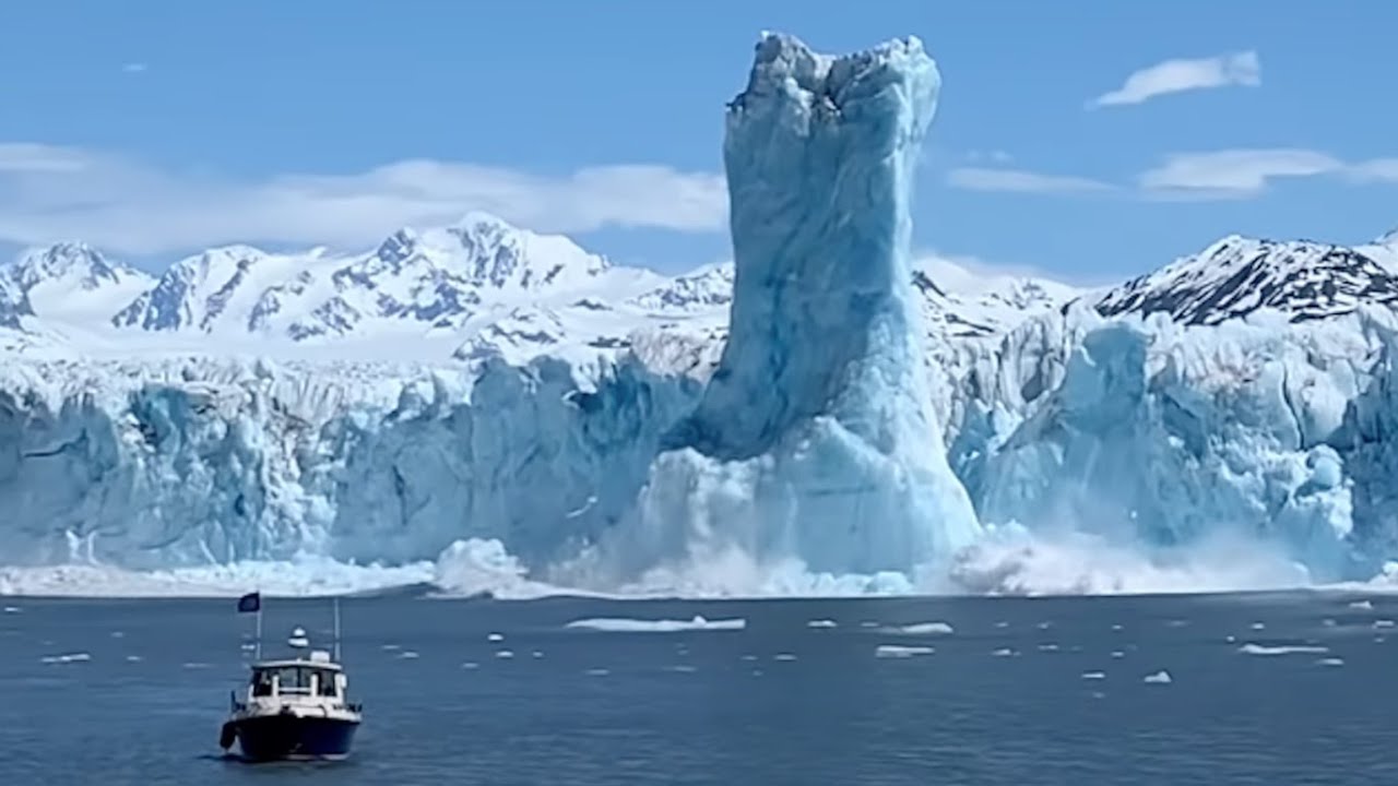10 самых впечатляющих событий откола ледника, запечатлённых на видео
