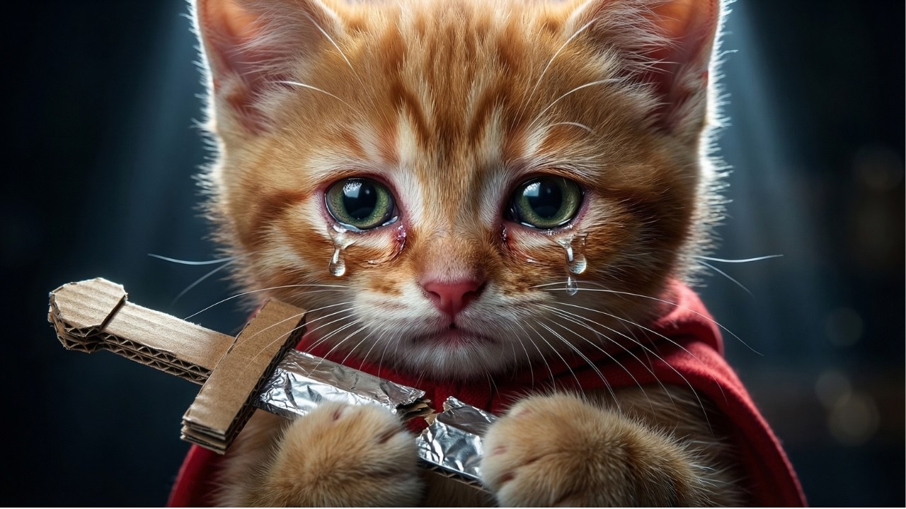 Leo's Hero Sword Breaks 😢 | Papa Cat Works All Night to Make a New One 💪✨