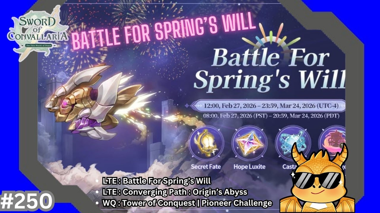 [H] [EN/ID 🔴LIVE01-MAR-2026] Sword of Convallaria Part 250 - Battle For Spring's Will
