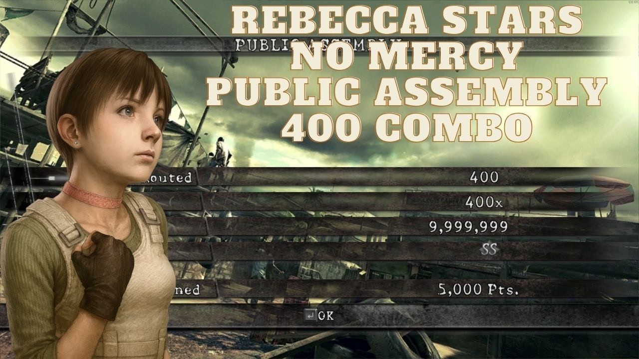 Resident Evil 5 | The Mercenaries Reunion No Mercy | 400 Combo | Rebecca STARS | Public Assembly