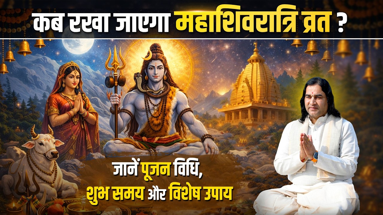 कब रखा जाएगा महाशिवरात्रि व्रत?  जानें पूजन विधि, शुभ समय और विशेष उपाय   Shri Devkinandan Thakur Ji