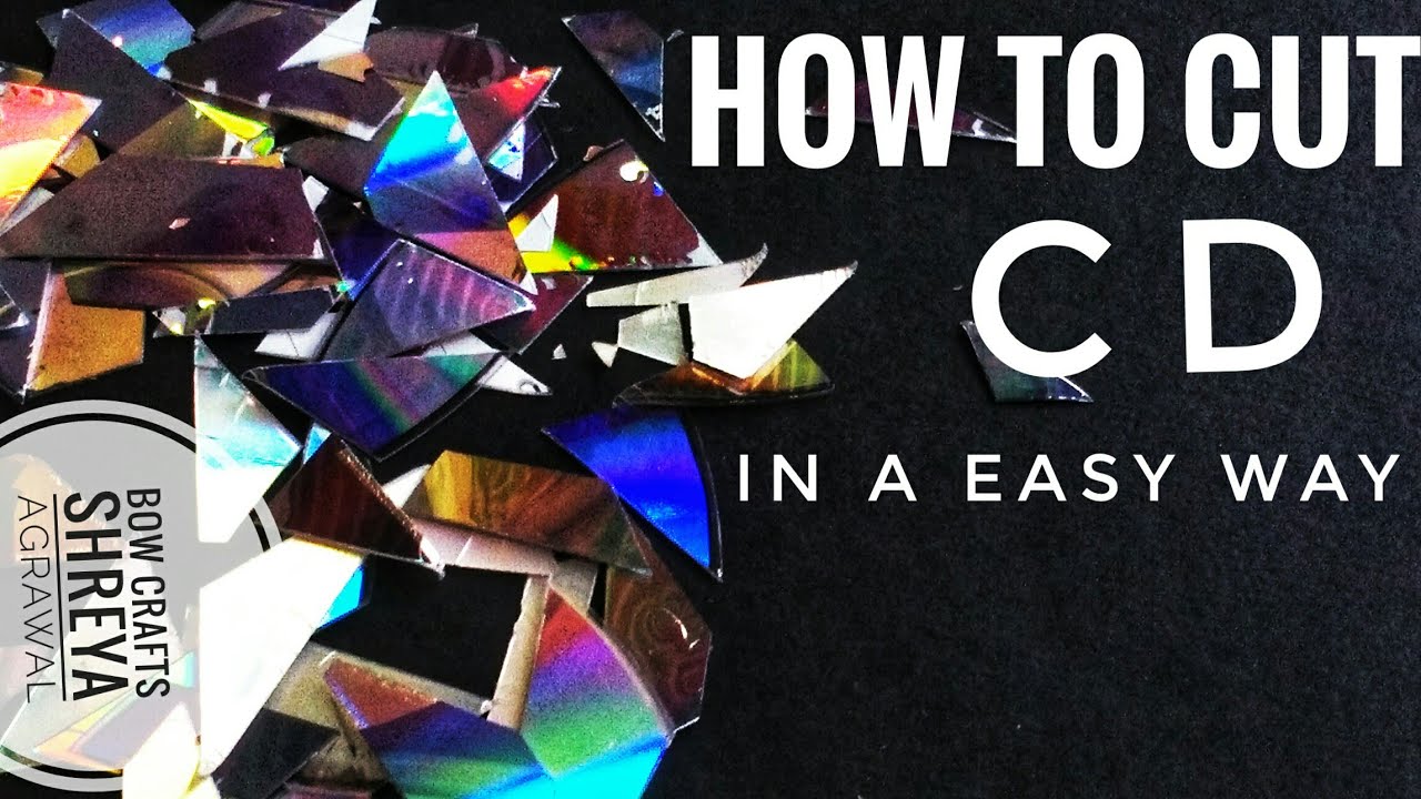 How to Cut CD In easy way | Life Hacks | DIY |by BOW Crafts