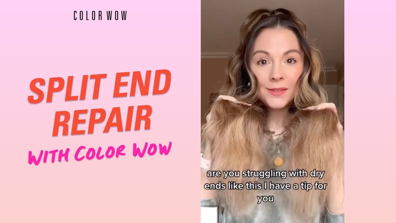 How to Use Color Wow Pop & Lock for Moisturizing & Split End Repair