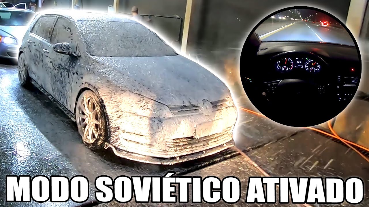 Lavando Golf TSI + Rolê Soviético