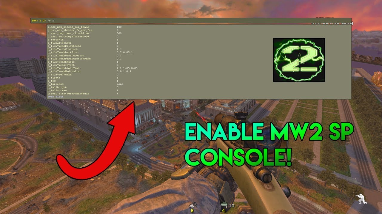 How To Enable Mw2 Singleplayer Console | Modern Warfare 2 Tutorial | Mw2 PC