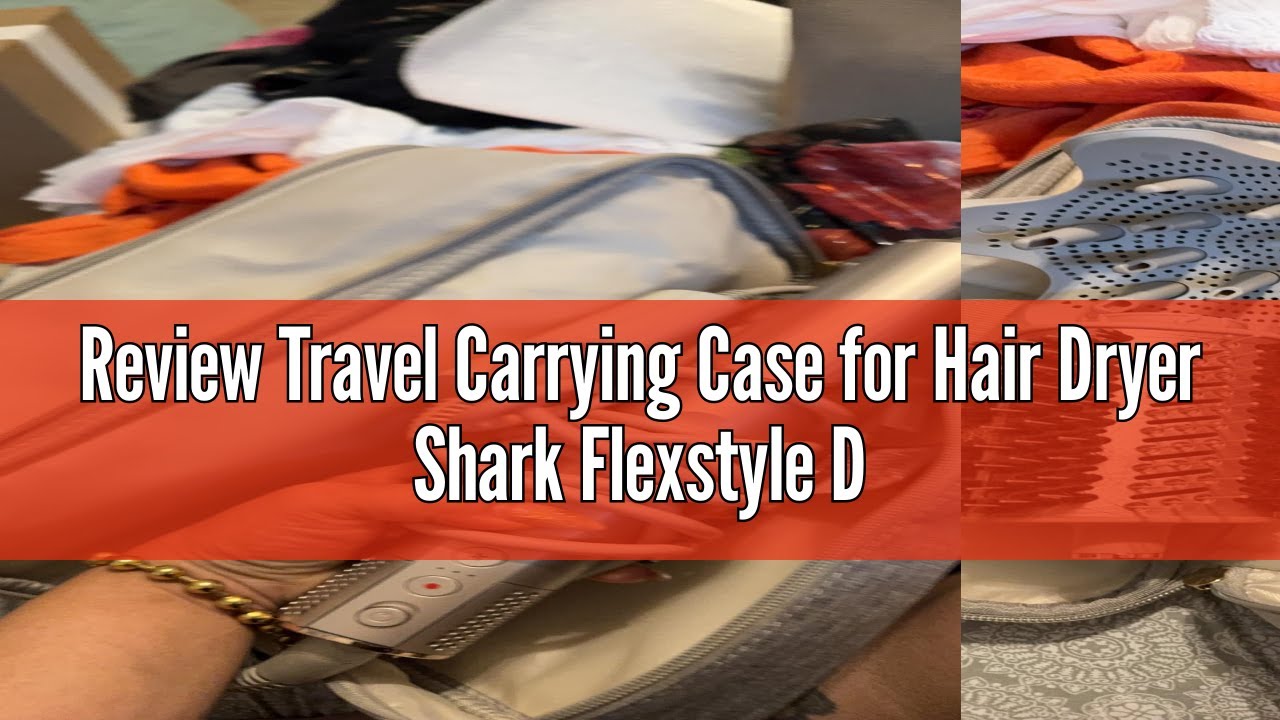 Review Travel Carrying Case for Hair Dryer Shark Flexstyle Dyson Airwrap Brush Double-Layer Hair Acc
