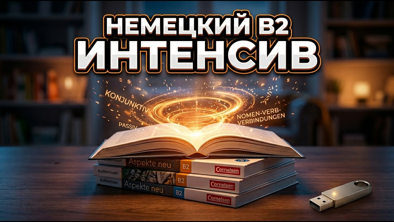 🔥 ВЕСЬ Немецкий B2 за 3 Часа! Большой Интенсив по Cornelsen (Темы 4-6) ✅