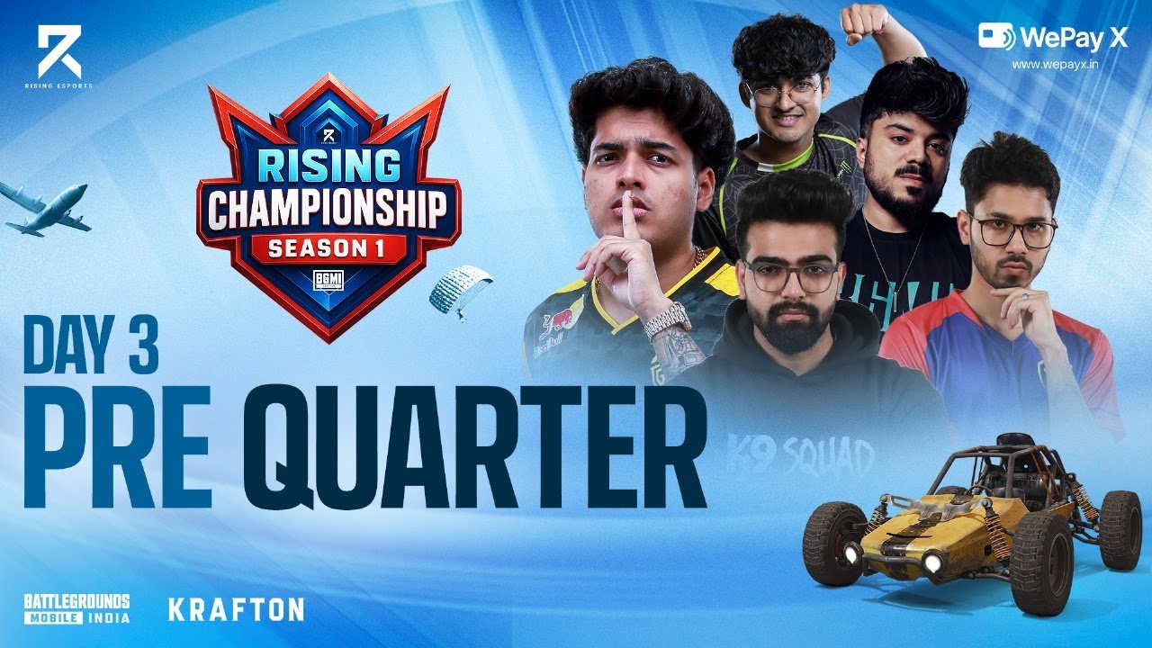 RISING CHAMPIONSHIP SEASON 1 - PRE QUARTERS G4  @JONATHANGAMINGYT @S8ULGG @OMEGAAAA @SaumRaj