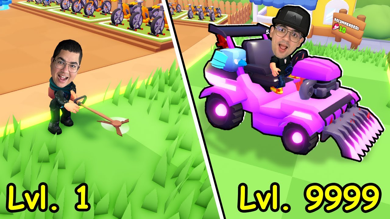 O MINI CORTADOR DE GRAMA EVOLUIU PARA A SUPER M&Aacute;QUINA QUE CORTA TUDO PELA FRENTE!